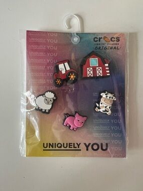 New Crocs Jibbitz Cutesy Farm Animal 5-Pack